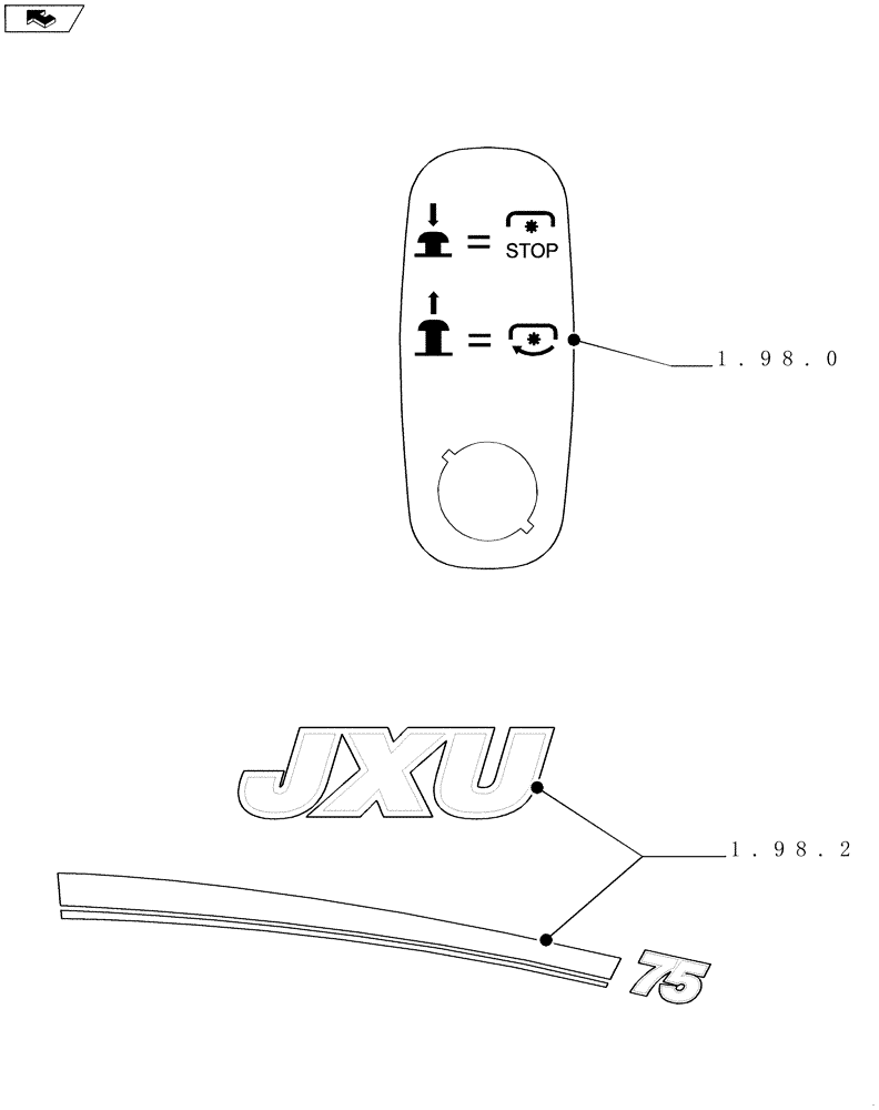 Схема запчастей Case IH FARMALL 85U - (SEC. 13) - DECALS (00) - GENERAL