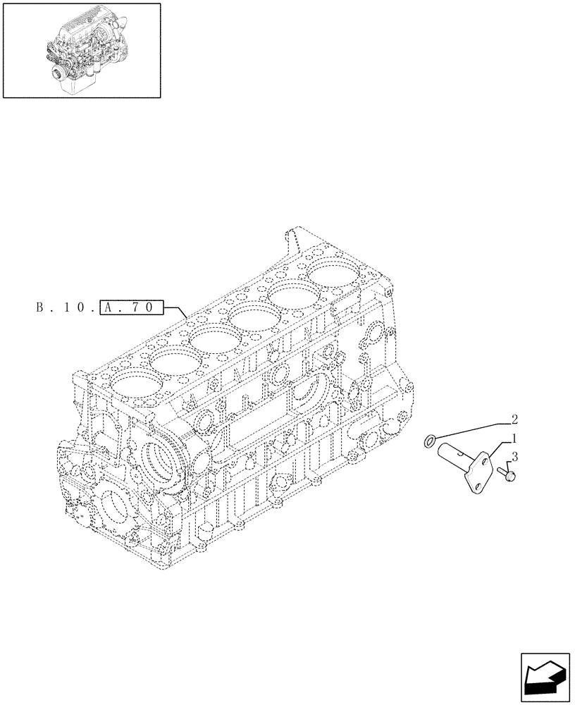 Схема запчастей Case IH AFX8010 - (B.60.A.95.91) - OIL PRESSURE REGULATION VALVE (99459425) B - Power Production