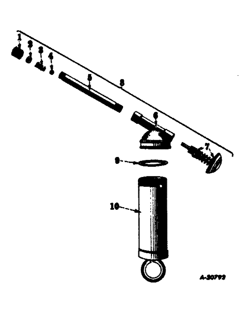Схема запчастей Case IH SUPER C - (134) - CHASSIS, HAND LUBRICATOR, LINCOLN (12) - CHASSIS