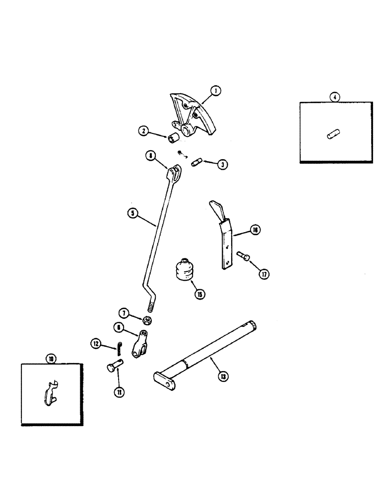 Схема запчастей Case IH 2590 - (6-178) - PARK LOCK CONTROL (06) - POWER TRAIN