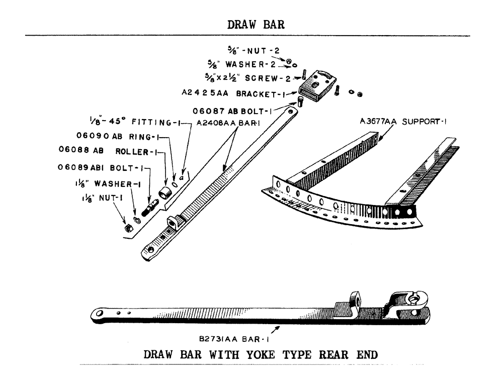 Схема запчастей Case IH LA-SERIES - (104) - DRAW BAR (09) - CHASSIS