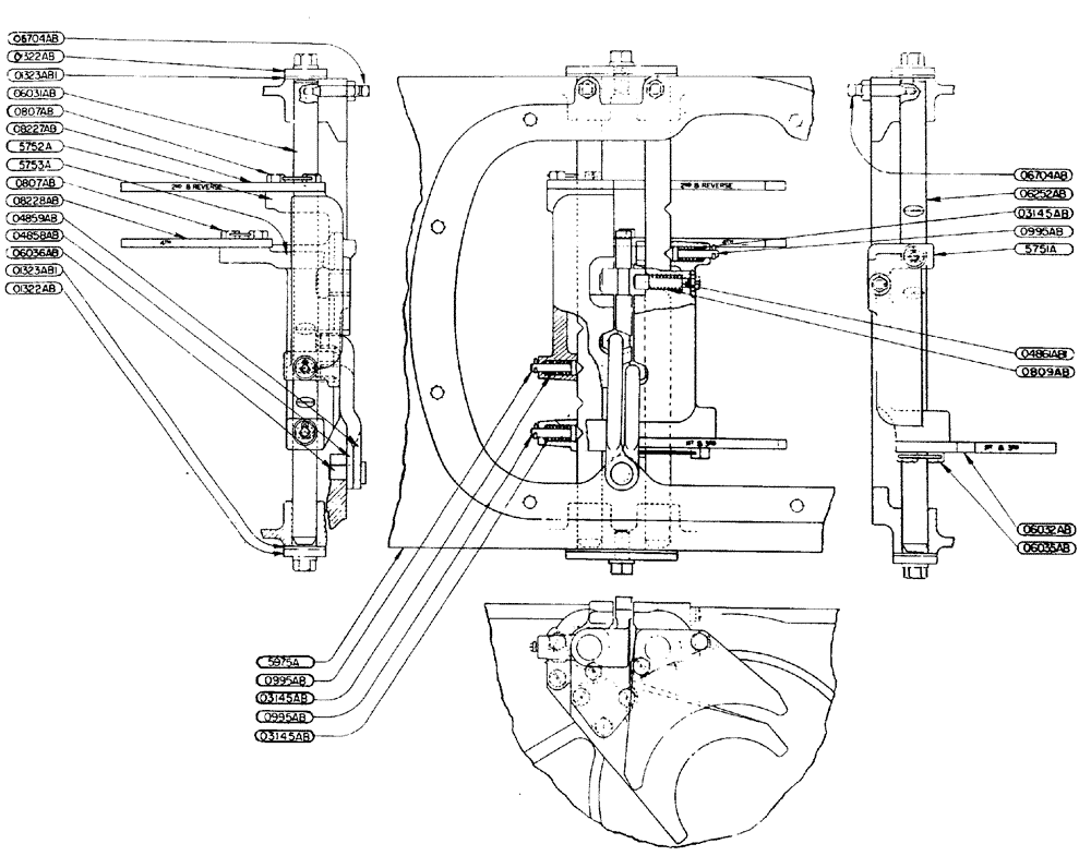 Схема запчастей Case IH LA-SERIES - (078) - SHIFTER SHAFT ASSEMBLY (06) - POWER TRAIN