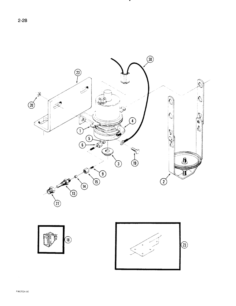 Схема запчастей Case IH STEIGER - (2-28) - ETHER STARTING SYSTEM (02) - ENGINE
