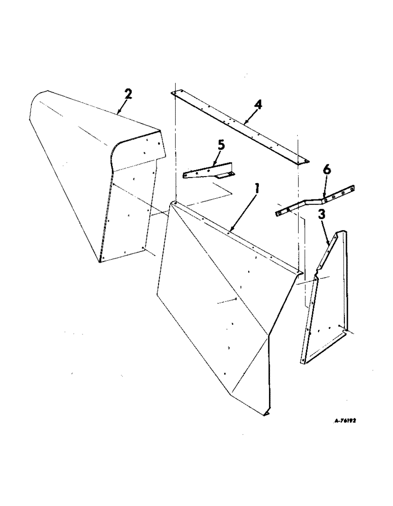 Схема запчастей Case IH 329WN - (E-25) - WHEEL SHIELD ATTACHMENT (58) - ATTACHMENTS/HEADERS