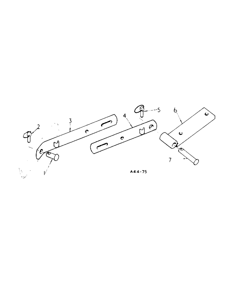 Схема запчастей Case IH 2300 - (6-69) - ATTACHMENTS, ADJUSTABLE CHECK LINK ATTACHMENT, U.S.A. AND CANADIAN MARKET Attachments