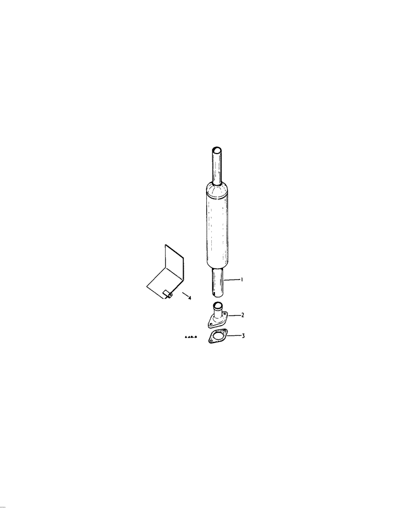 Схема запчастей Case IH 384 - (12-02) - POWER, UPSWEPT EXHAUST PIPE Power