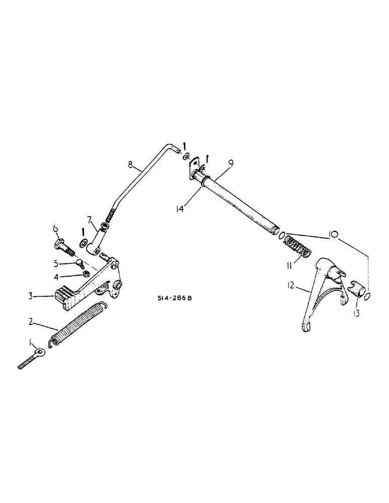 Схема запчастей Case IH 268 - (07-063) - DIFFERENTIAL LOCK, MACHINE NOT FITTED WITH CAB (04) - Drive Train