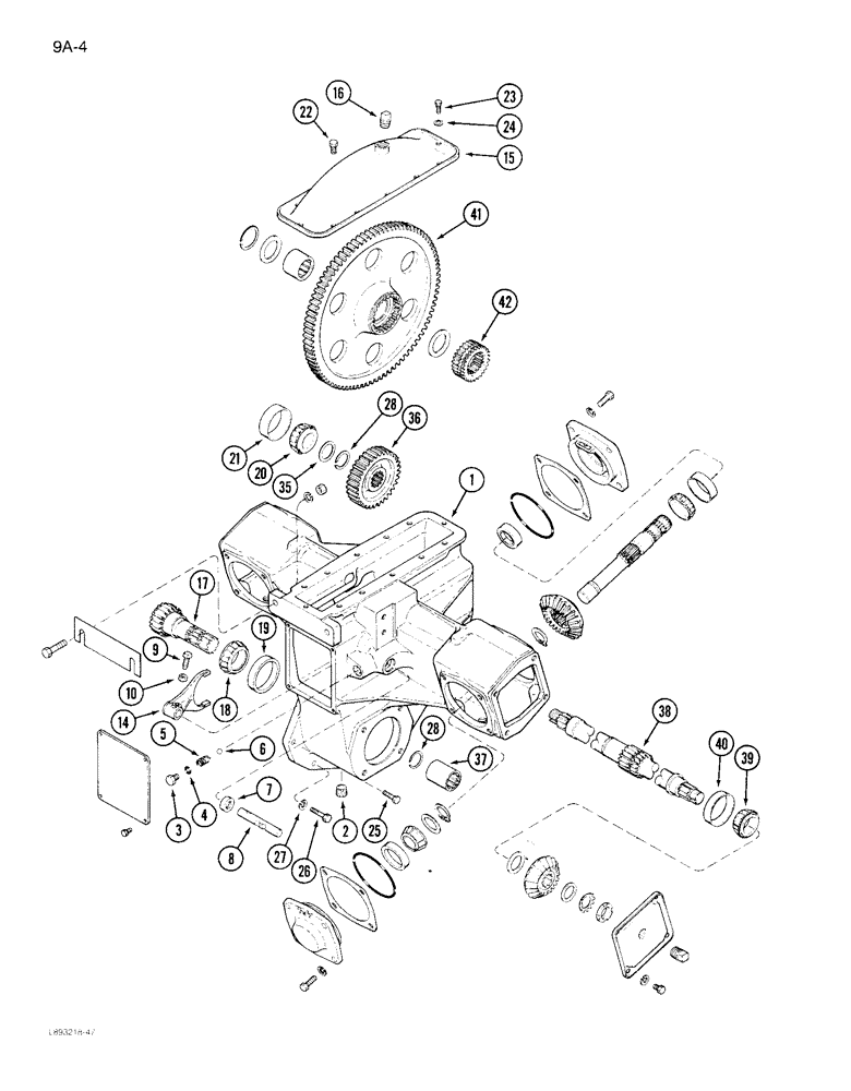 Схема запчастей Case IH 1844 - (9A-004) - DRUM DRIVE (13) - PICKING SYSTEM