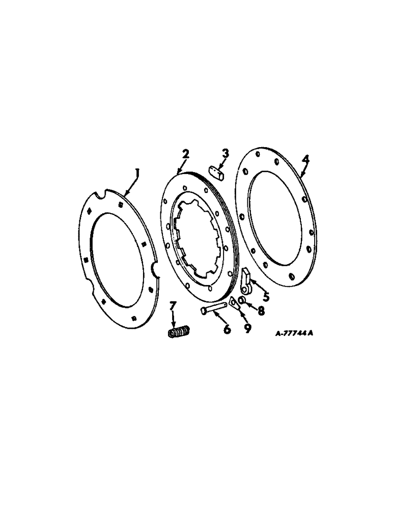 Схема запчастей Case IH 420 - (D-33[A]) - POWER TAKE-OFF DRIVE SHAFT CLUTCH SERIAL NUMBER 000504 THRU 003106 