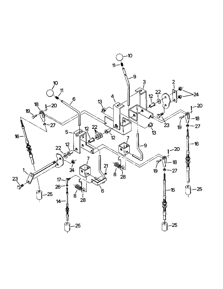 Схема запчастей Case IH CR-1280 - (01-27) - TRANSMISSION CONTROLS (10) - CAB