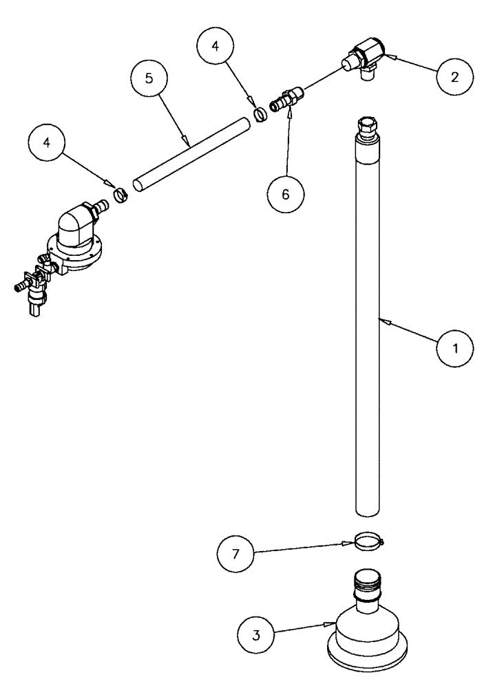 Схема запчастей Case IH FLX610 - (05-006) - FOAM DROP 70 BOOM Liquid Plumbing