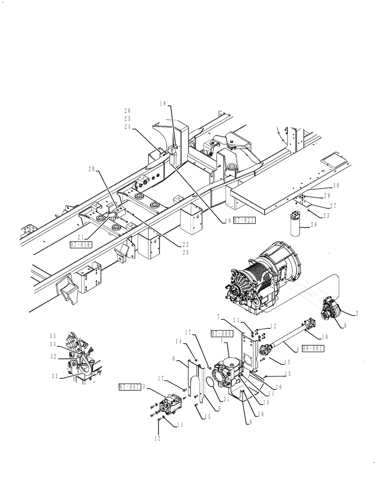 Схема запчастей Case IH 810 - (06-001) - PUMP GROUP, 4 WHEELER Hydraulic Plumbing