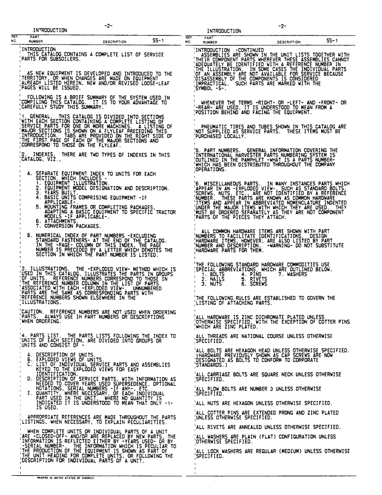 Схема запчастей Case IH 8 - (2) - INTRODUCTION 