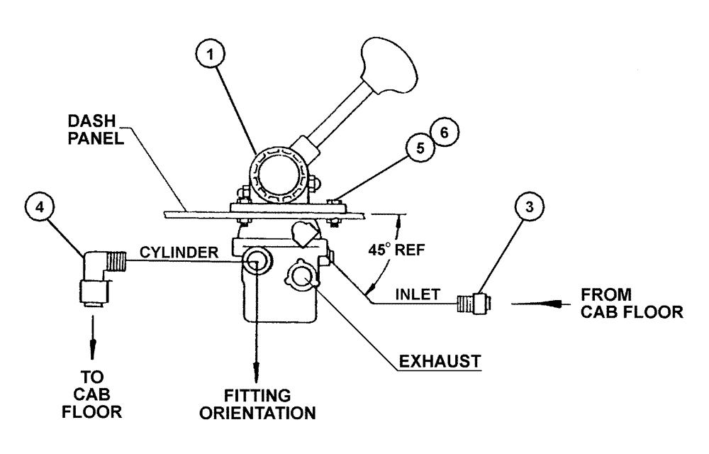 Схема запчастей Case IH FLX4330 - (07-017) - HAND THROTTLE VALVE GROUP (FLX 4300, FLX 4330 W/CAT 3208 Pneumatics