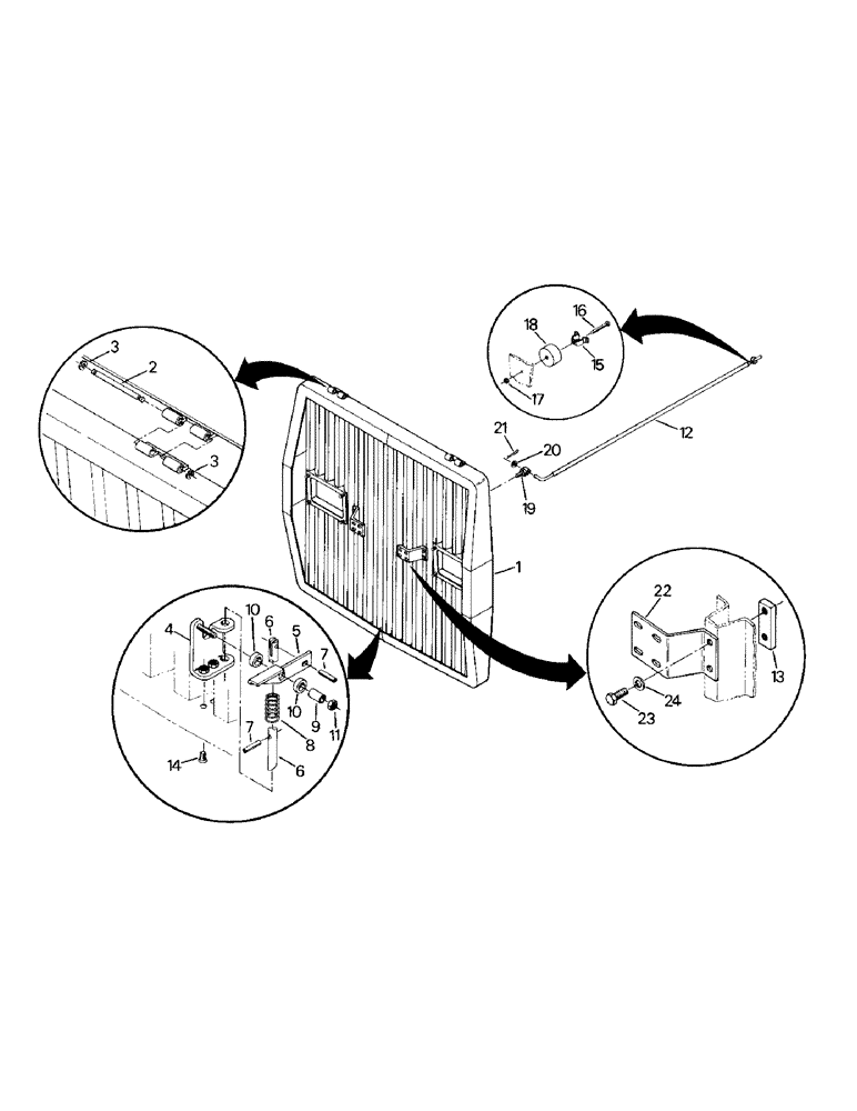 Схема запчастей Case IH KR-1280 - (06-04) - GRILLE AND MOUNTING (12) - FRAME