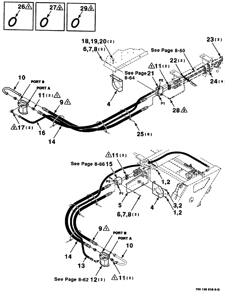 Схема запчастей Case IH 8880HP - (08-058) - HYDRAULIC HEADER DRIVE ASSEMBLY - FRONT (S.N. CFH0155300 AND LATER) (35) - HYDRAULIC SYSTEMS
