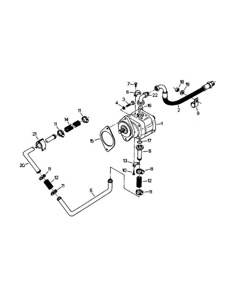 Схема запчастей Case IH PT225 - (08-12A) - HYDRAULIC PUMP & ATTACHING PARTS, CAT 3406 ENGINE (07) - HYDRAULICS