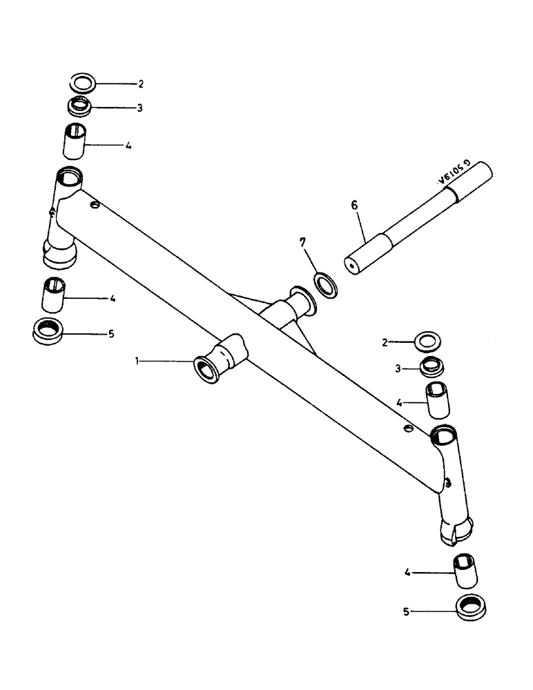 Схема запчастей Case IH 744 - (3H01) - FRONT AXLE Suspension