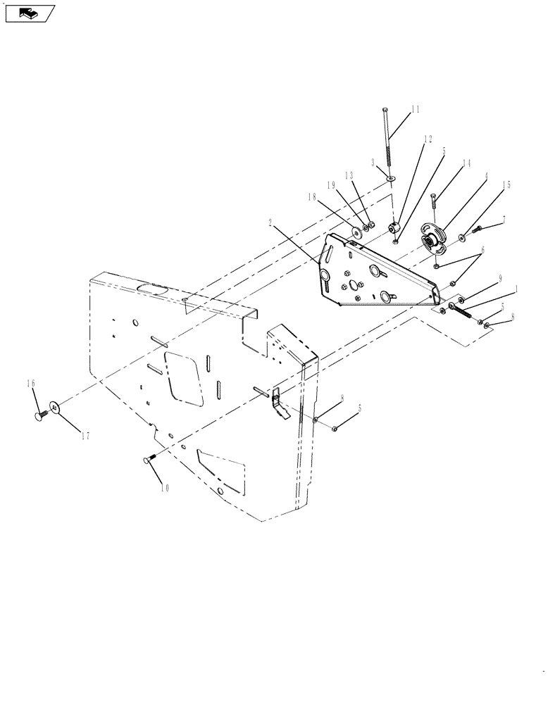 Схема запчастей Case IH 3020-35 - (58.100.01[02]) - MAIN DRIVE (58) - ATTACHMENTS/HEADERS