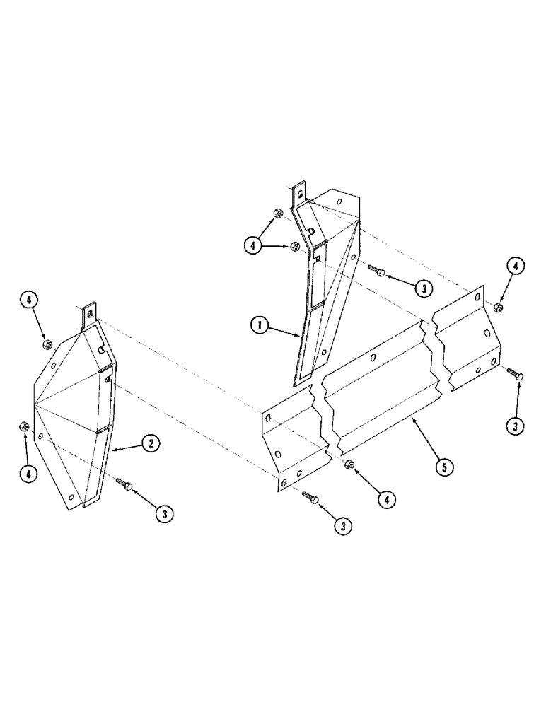 Схема запчастей Case IH 1010 - (9D-18) - FEEDER FACE DEFLECTOR, 1420, 1440, 1460 AND 1480 COMBINES (58) - ATTACHMENTS/HEADERS