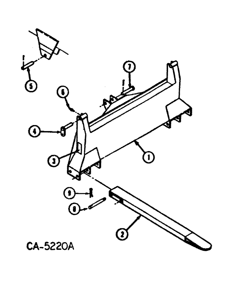 Схема запчастей Case IH 30 - (D-05) - FRONT FORK (37) - HITCHES, DRAWBARS & IMPLEMENT COUPLINGS