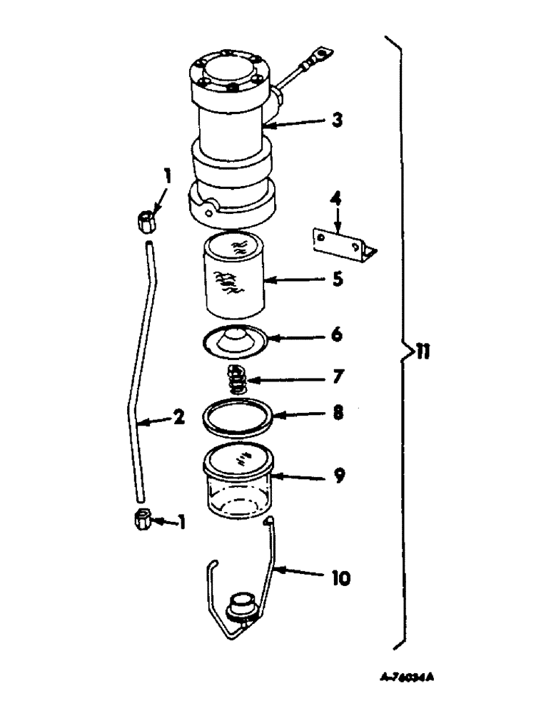 Схема запчастей Case IH C-282 - (C-31) - FUEL PUMP SERVICE KIT, STEWART WARNER, 403 COMBINES 