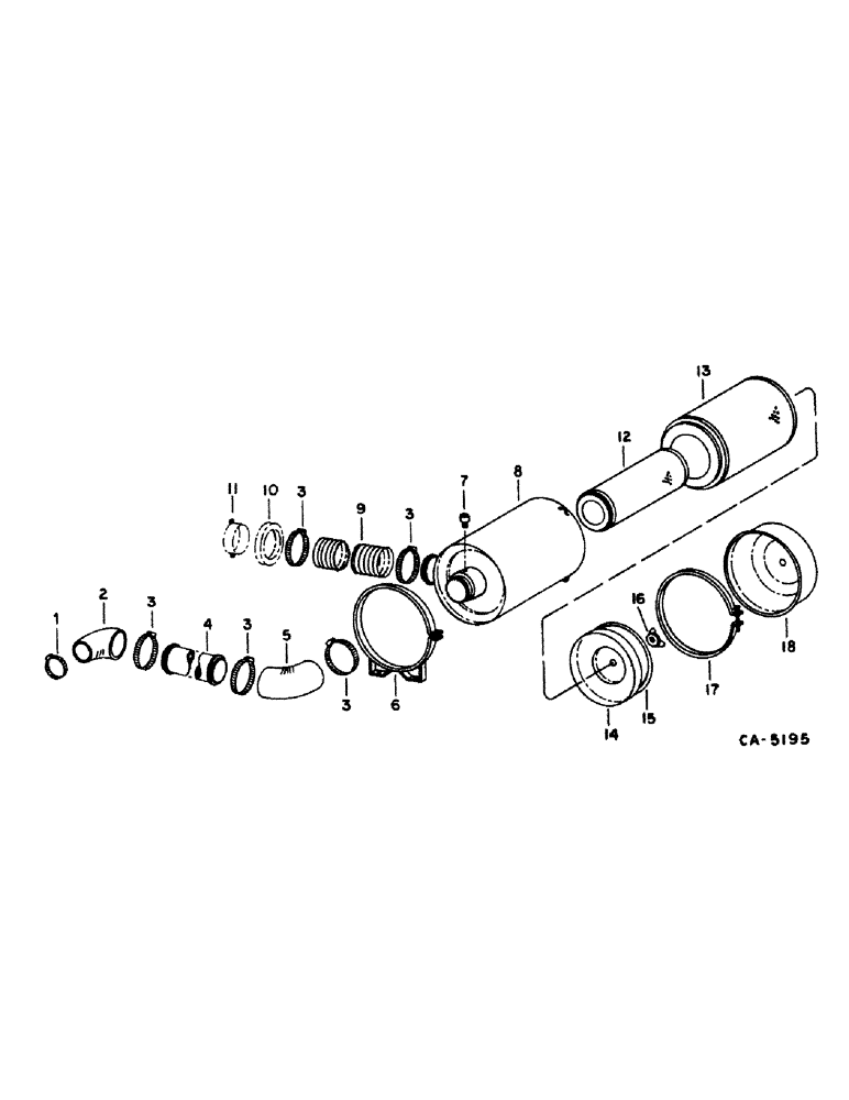 Схема запчастей Case IH 1480 - (12-01) - POWER, AIR CLEANER AND CONNECTIONS Power