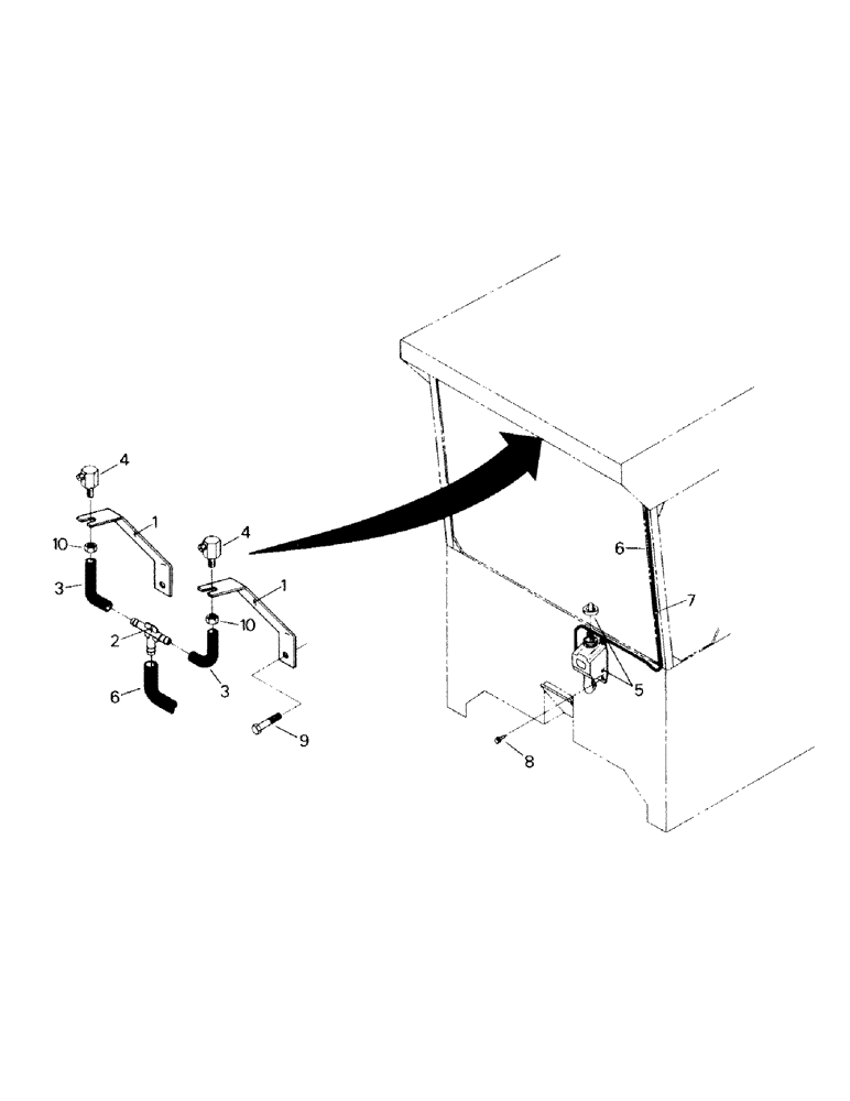 Схема запчастей Case IH KM-280 - (10-04) - WINDOW WASHER Options & Miscellaneous