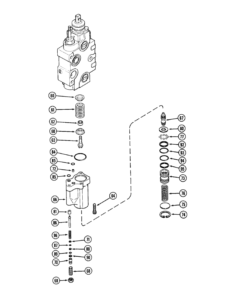 Схема запчастей Case IH 1896 - (8-308) - REMOTE CONTROL VALVE, ADD ON FOR SECOND OR THIRD CIRCUIT WITH LOAD CHECK (CONTINUED) (08) - HYDRAULICS