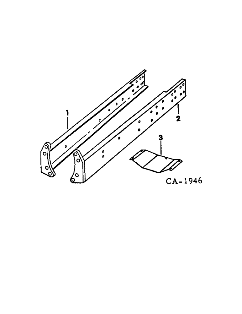 Схема запчастей Case IH HYDRO 186 - (09-01) - FRAME, FRONT FRAME CHANNELS (12) - FRAME