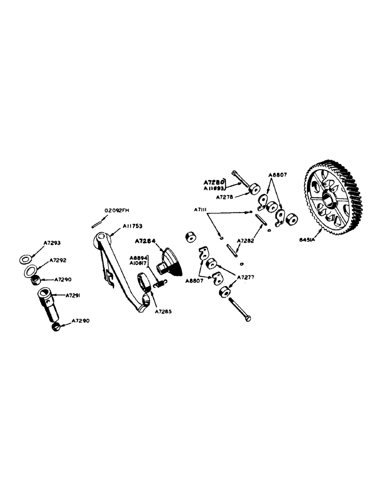 Схема запчастей Case IH 700 - (019) - POWRDYNE GAS ENGINE, GOVERNOR (02) - ENGINE