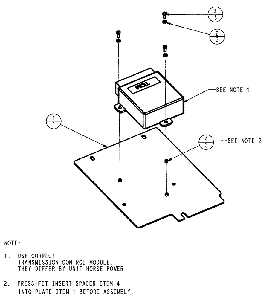 Схема запчастей Case IH TITAN 4520 - (03-007) - CONTROLLER ASSEMBLY, TRANSMISSION (03) - TRANSMISSION