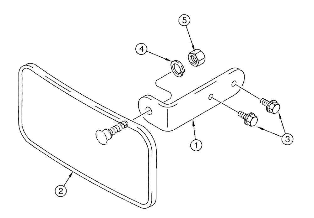 Схема запчастей Case IH 2366 - (09G-27) - CAB - MIRROR, REAR VIEW - INTERIOR - BSN JJC0255700 (10) - CAB & AIR CONDITIONING