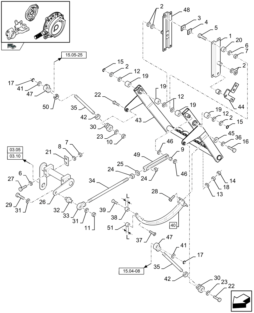 Схема запчастей Case IH LBX332P - (15.01[01]) - NEEDLES (15) - KNOTTER /WRAPPER