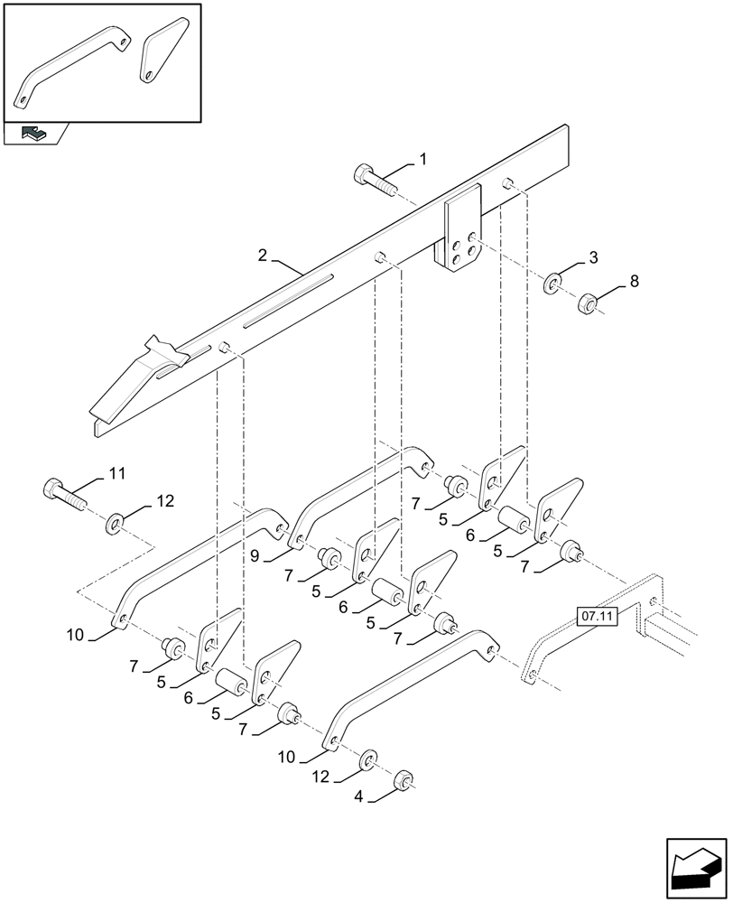 Схема запчастей Case IH LBX332R - (16.01[01]) - BALE EJECT SYSTEM (16) - BALE EJECTOR