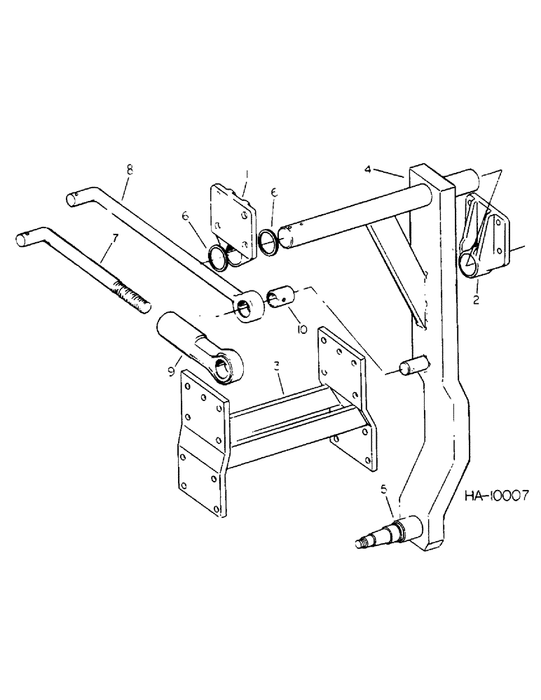 Схема запчастей Case IH 55 - (D-06) - AXLE AND CONNECTIONS 