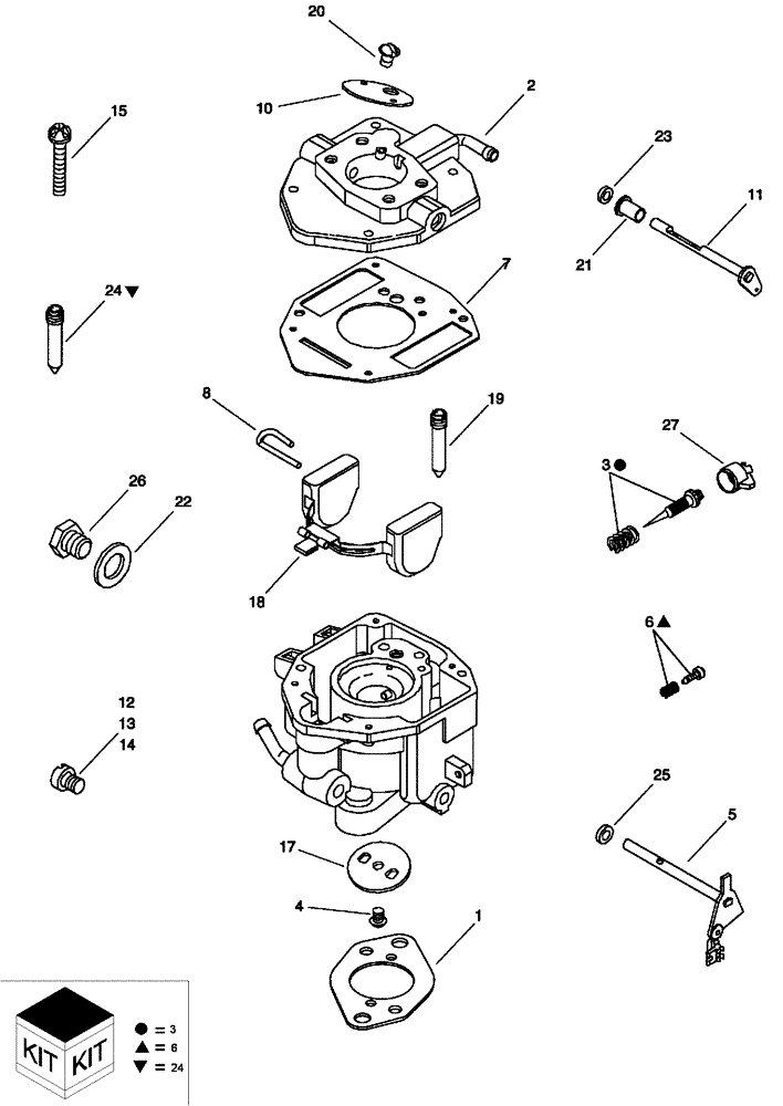 Схема запчастей Case IH SCOUT - (10.236.01) - CARBURETOR (10) - ENGINE