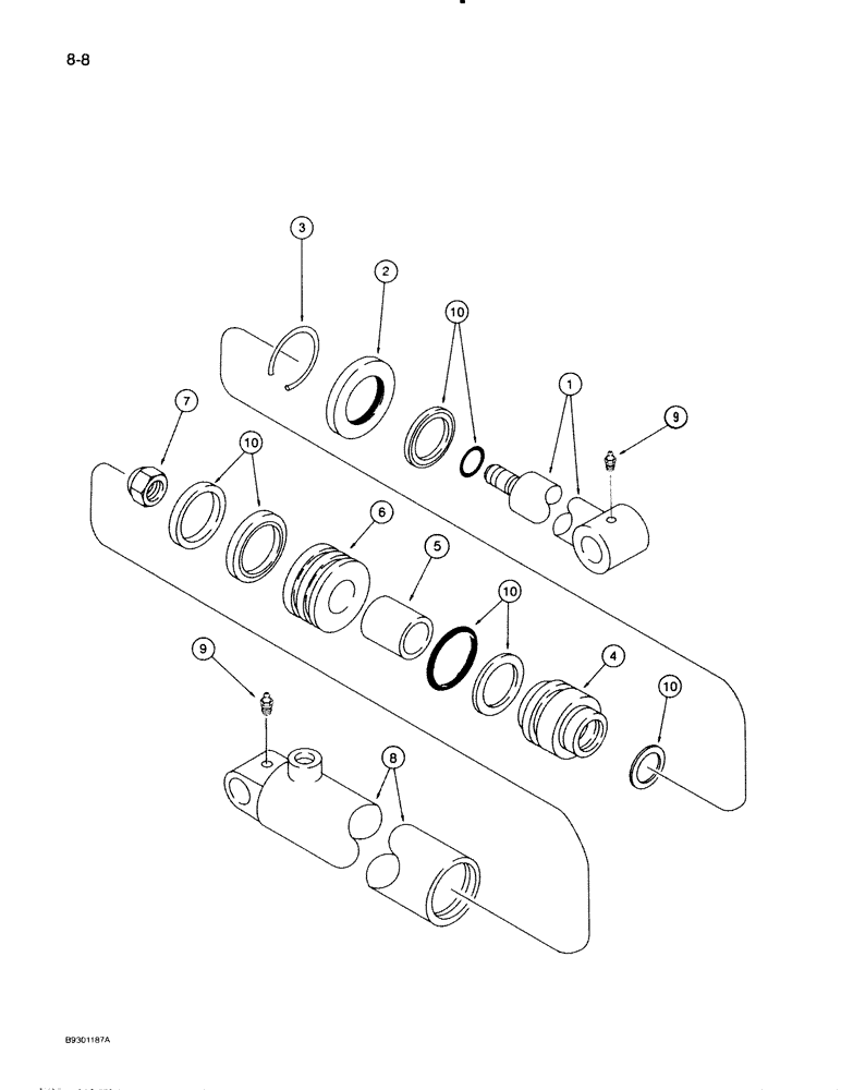 Схема запчастей Case IH 710 - (8-08) - LIFT CYLINDER (08) - HYDRAULICS