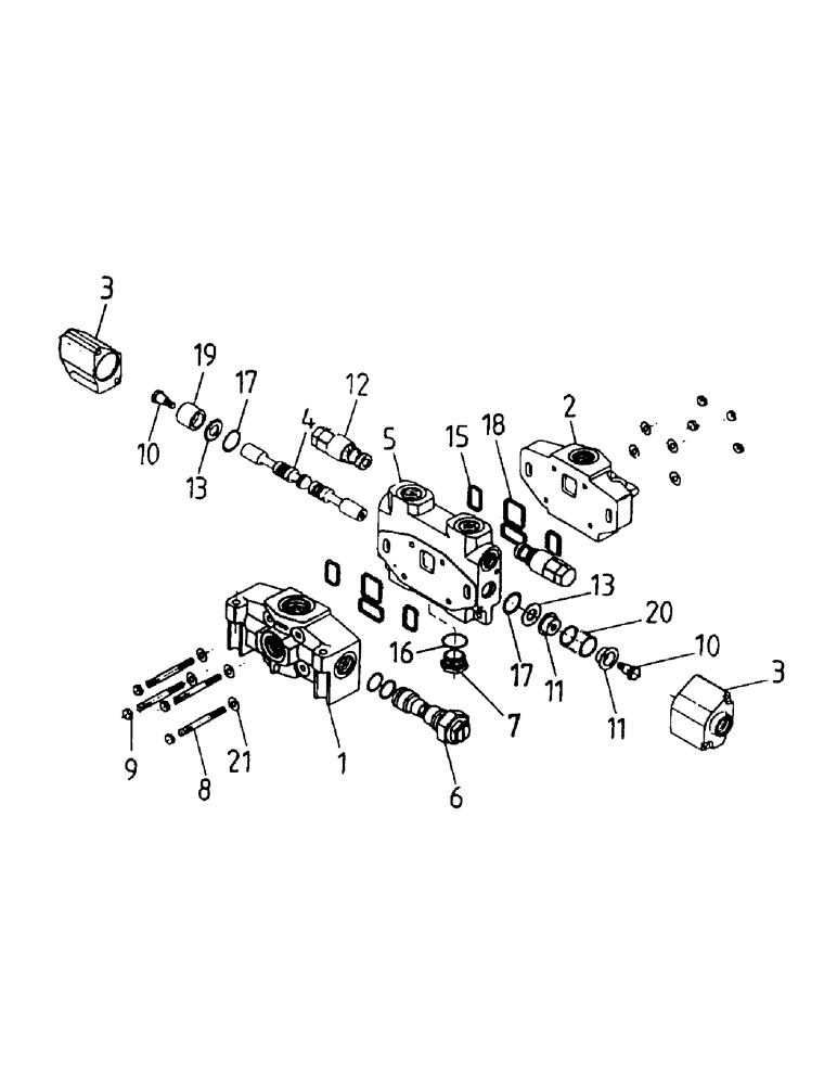 Схема запчастей Case IH 7000 - (B05-06) - HYDRAULIC VALVE, A35 Hydraulic Components & Circuits