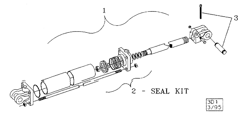 Схема запчастей Case IH 6750 - (006) - HYDRAULIC CYLINDER 