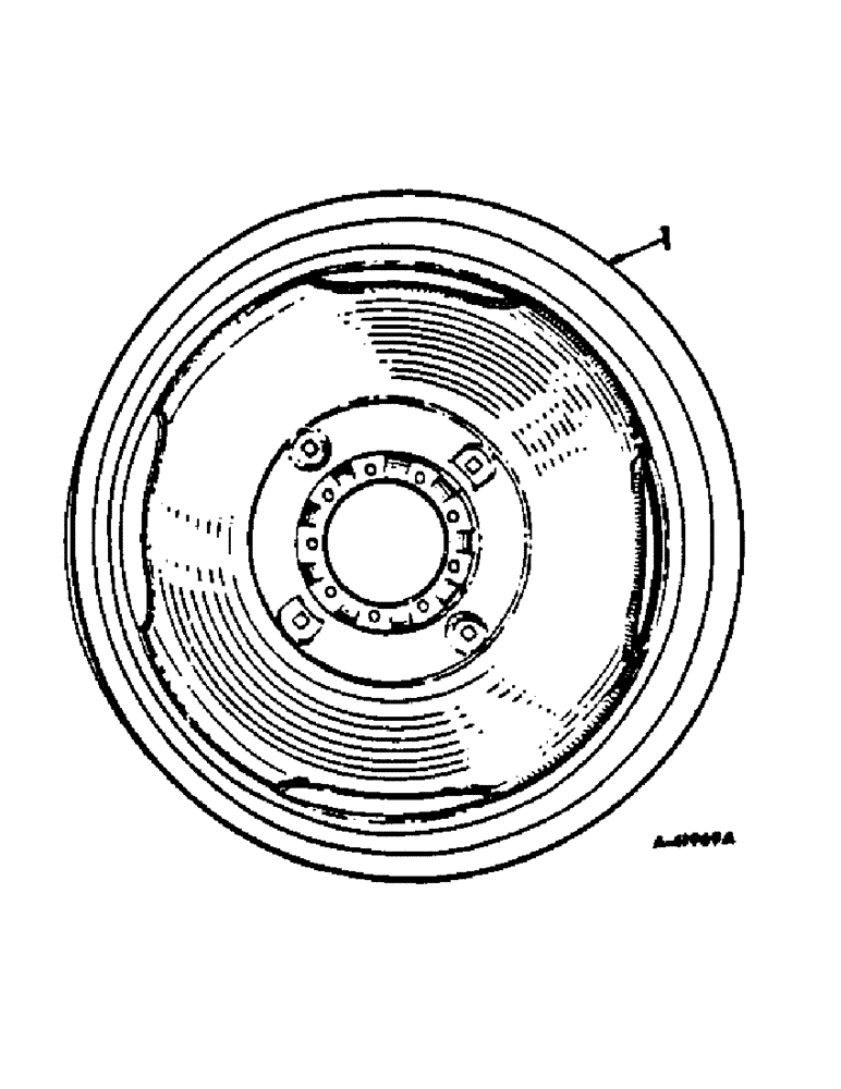 Схема запчастей Case IH 622 - (L-03) - WHEELS AND WHEEL WEIGHTS, DRIVE WHEELS Wheels & Wheel Weights