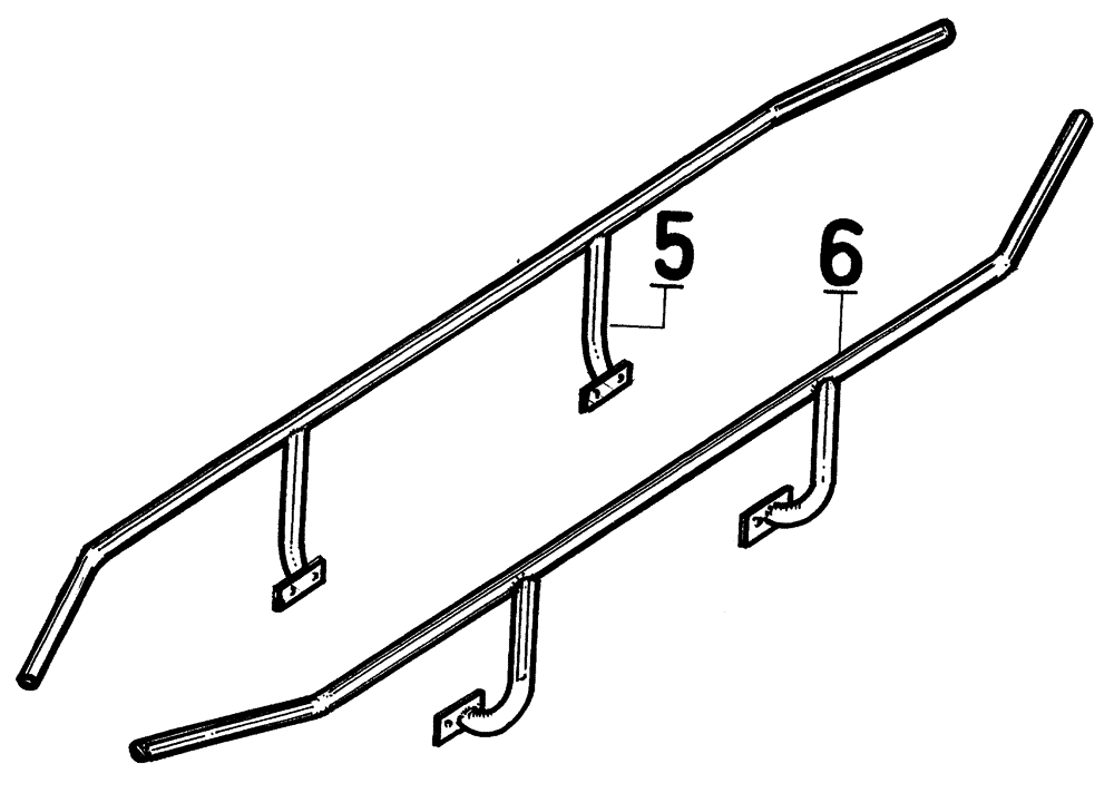 Схема запчастей Case IH 7700 - (A01[06]) - GUARDRAILS Mainframe & Functioning Components