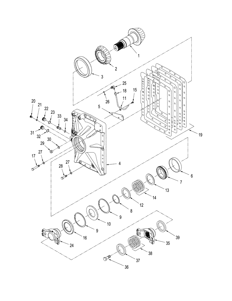 Схема запчастей Case IH STX325 - (06-56) - AXLE ASSEMBLY - COVER, FRONT AXLE (06) - POWER TRAIN