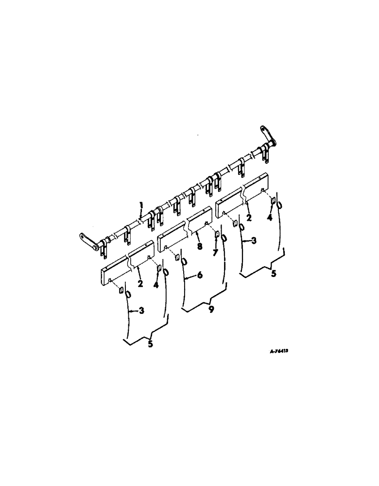 Схема запчастей Case IH 503 - (346[1]) - BAT ASSY 16-FOOT (58) - ATTACHMENTS/HEADERS