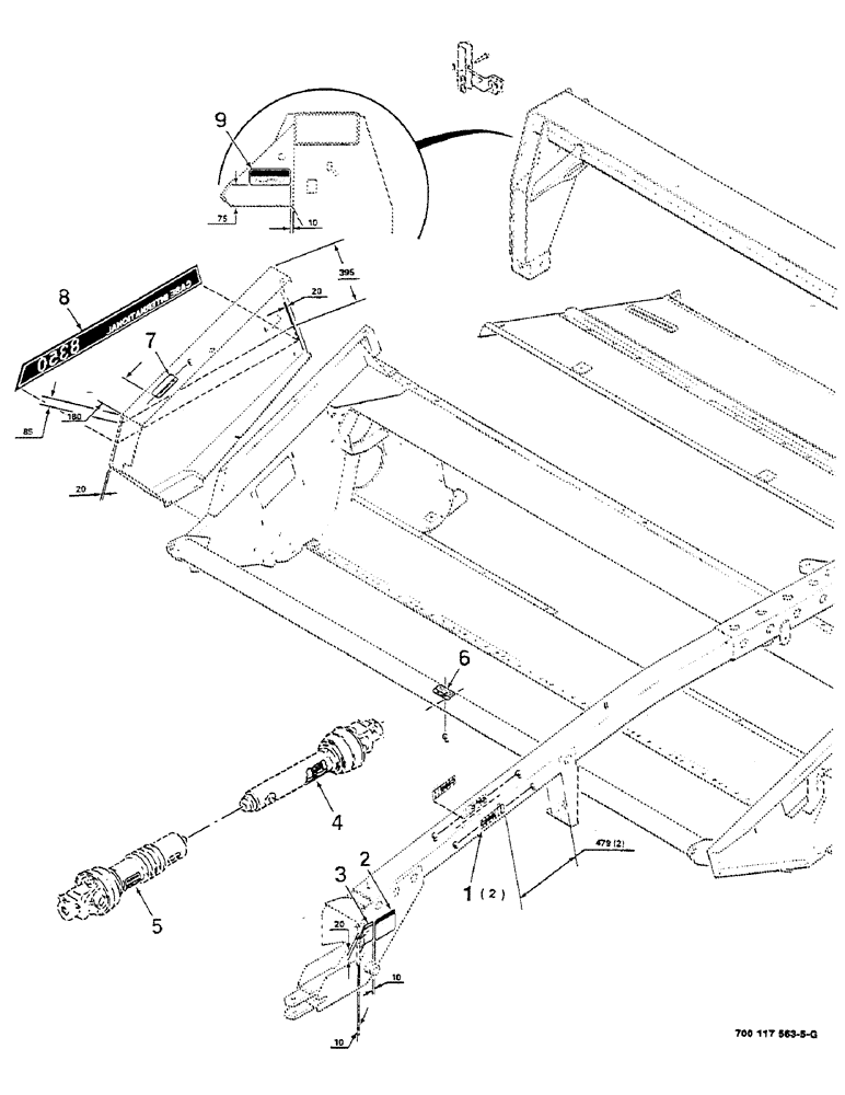 Схема запчастей Case IH 8350 - (9-02) - DECALS AND LOCATION DIAGRAM (S.N. CFH0006501 THRU CFH0006959) (09) - CHASSIS
