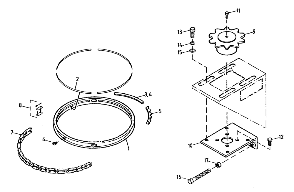 Схема запчастей Case IH 7700 - (A03[50A]) - SECONDARY EXTRACTOR HOOD HYDRAULIC SLEW Mainframe & Functioning Components