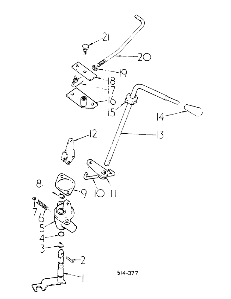 Схема запчастей Case IH 785 - (07-086) - FORWARD AND REVERSE CONTROLS (04) - Drive Train