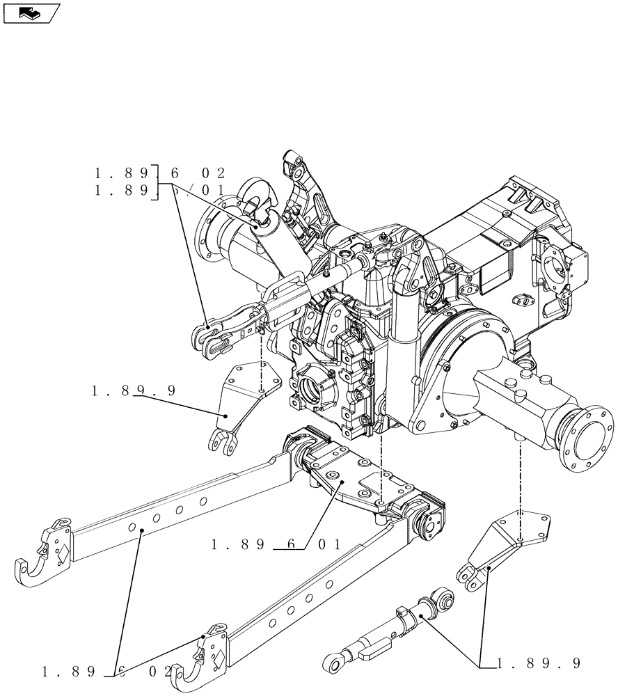 Схема запчастей Case IH MAXXUM 130 - (SEC. 09) - IMPLEMENT LIFT (00) - GENERAL