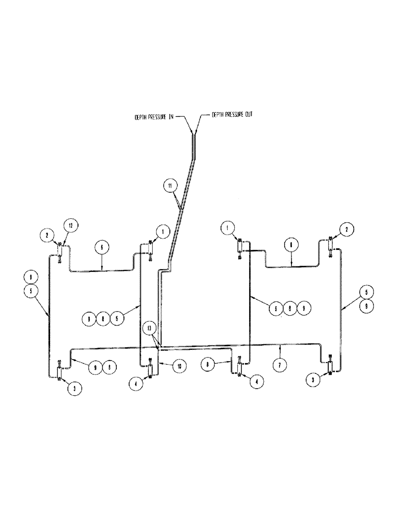 Схема запчастей Case IH CONCORD - (B78) - HYDRAULICS, DEPTH 