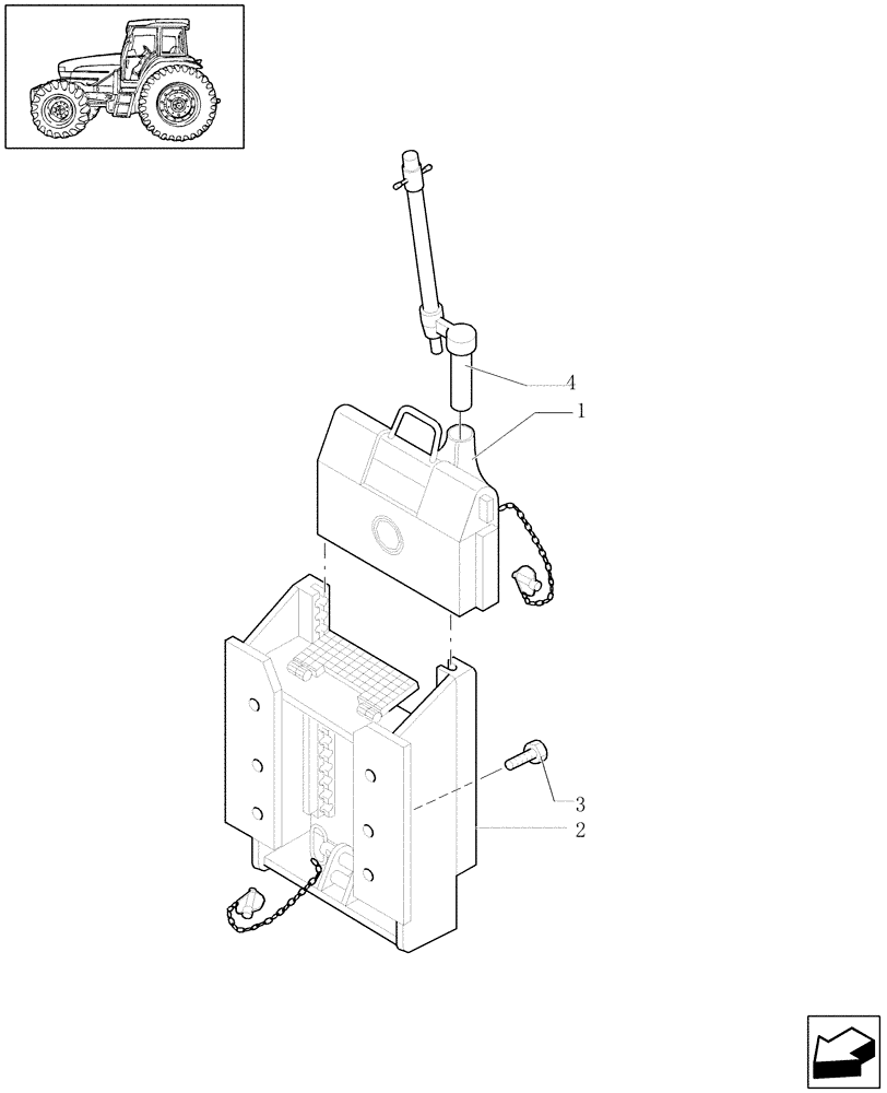 Схема запчастей Case IH JX1070U - (1.89.3) - (VAR.887) ROYARY HITCH SUPPORT ON PITON SKIDS (09) - IMPLEMENT LIFT